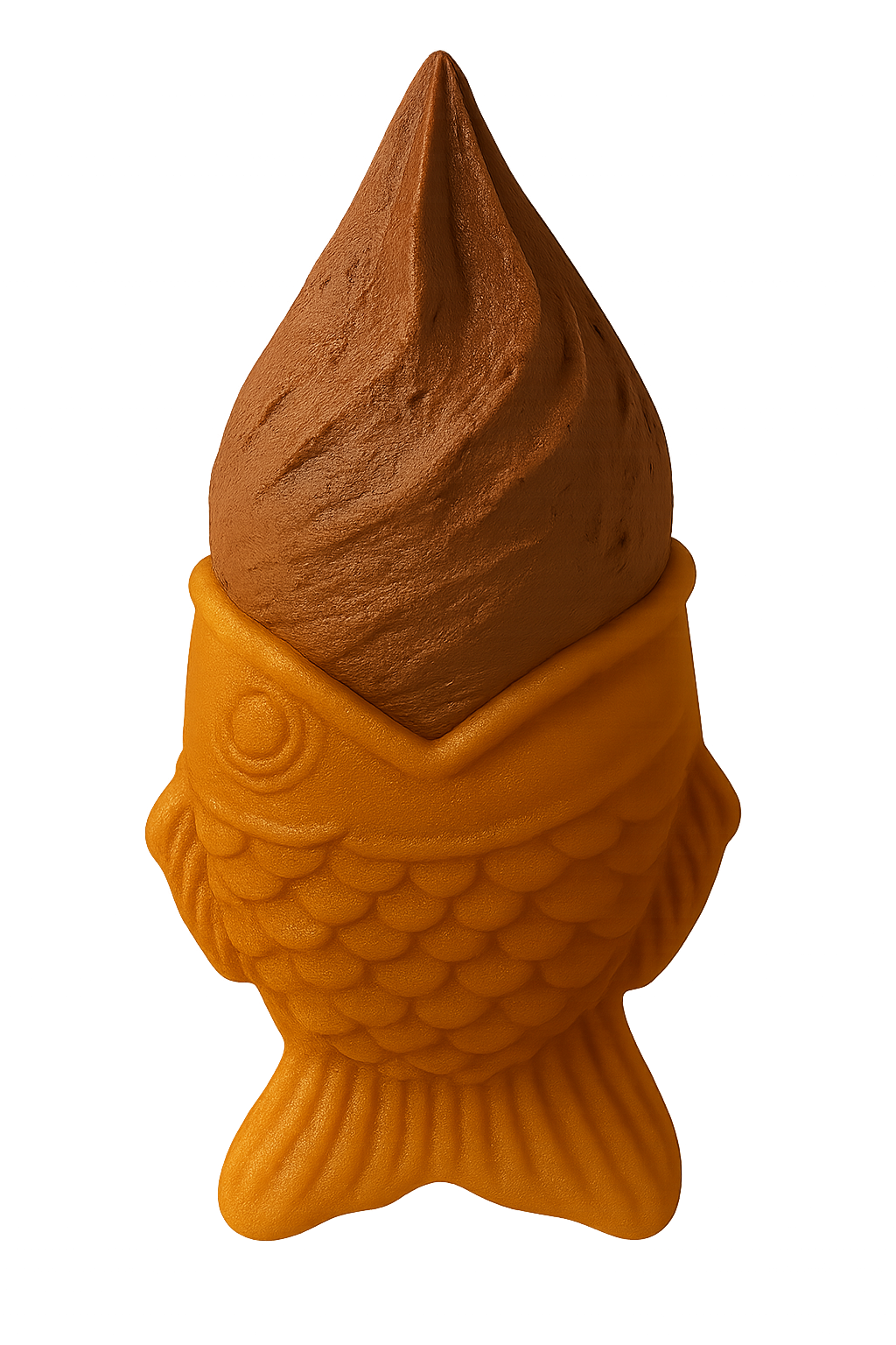 Taiyaki con helado de chocolate